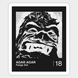 Fangs Out / Agar Agar / Minimalist Graphic Artwork Magnet